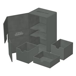 Ultimate Guard Twin Flip`n`Tray 200+ XenoSkin Monocolor Grey (przedsprzedaż)