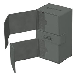 Ultimate Guard Twin Flip`n`Tray 200+ XenoSkin Monocolor Grey (przedsprzedaż)
