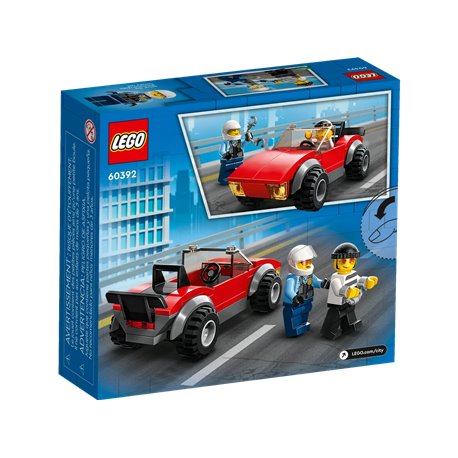 LEGO City 60392 Motocykl policyjny - pościg za samochodem