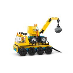 LEGO City 60391 Ciężarówki i dźwig z kulą wyburzeniową