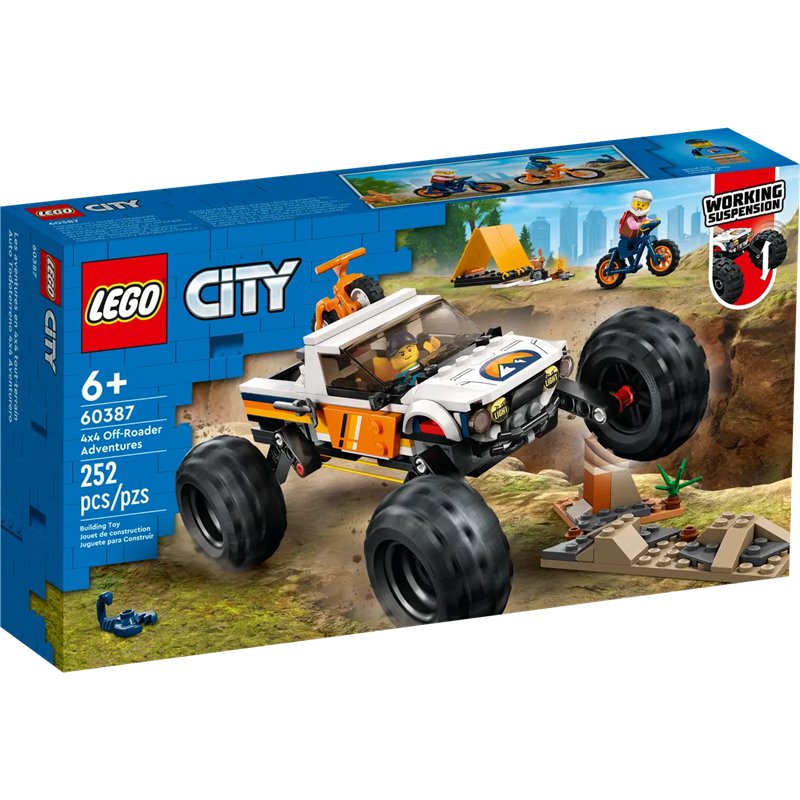 LEGO City 60387 Przygody samochodem terenowym z napędem 4x4