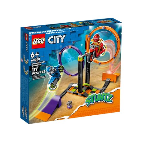 LEGO City 60360 Wyzwanie kaskaderskie - obracające się okręgi