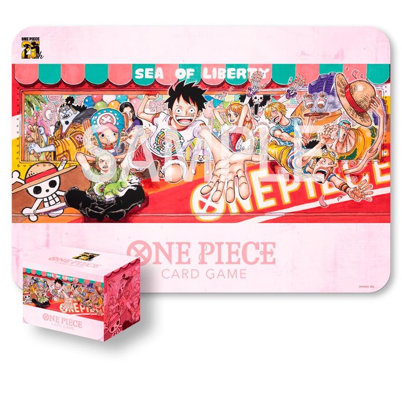 One Piece CG: Playmat and Card Case Set (25th Edition)