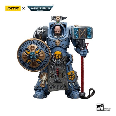 Warhammer 40k Action Figure 1/18 Space Wolves Arjac Rockfist 12 cm (przedsprzedaż)