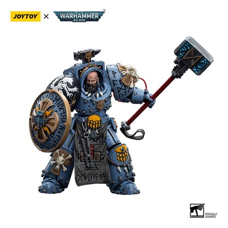 Warhammer 40k Action Figure 1/18 Space Wolves Arjac Rockfist 12 cm (przedsprzedaż)