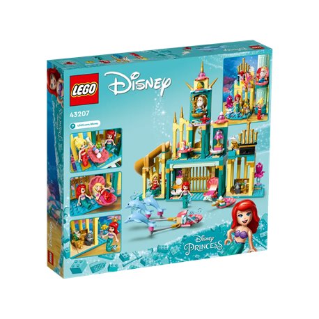 LEGO Disney 43207 Podwodny pałac Arielki