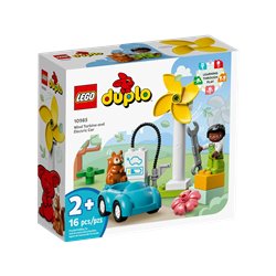 LEGO Duplo 10985 Turbina wiatrowa i samochód elektryczny