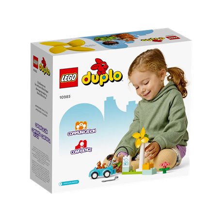 LEGO Duplo 10985 Turbina wiatrowa i samochód elektryczny