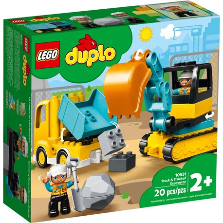 LEGO Duplo 10931 Ciężarówka i koparka gąsienicowa