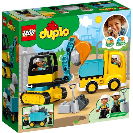 LEGO Duplo 10931 Ciężarówka i koparka gąsienicowa