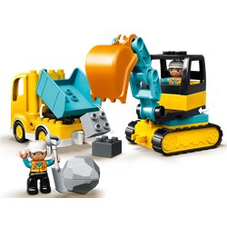 LEGO Duplo 10931 Ciężarówka i koparka gąsienicowa