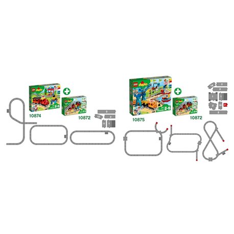 LEGO Duplo 10872 Tory kolejowe i wiadukt