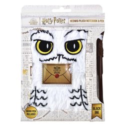 Notatnik - Harry Potter Pluszowa Hedwiga + długopis