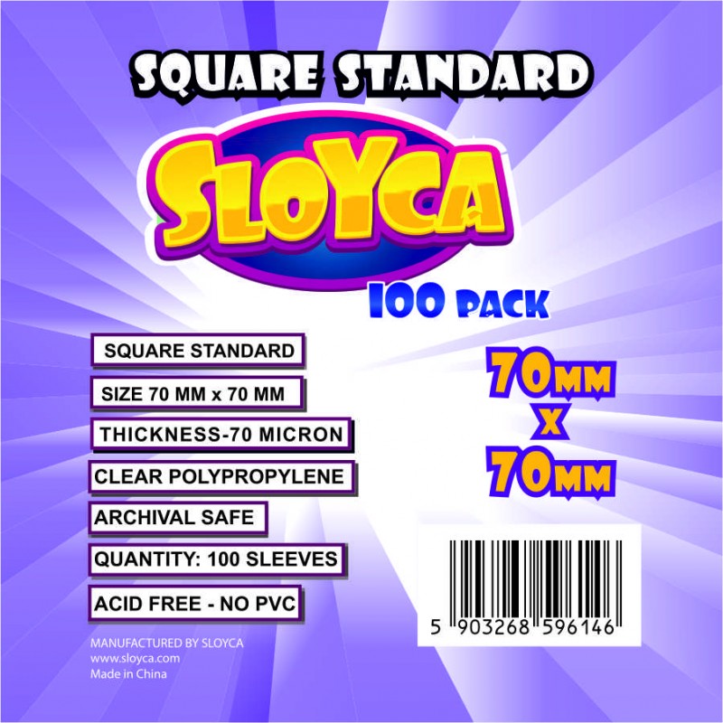 Koszulki na karty Sloyca Square Standard (70x70mm) 100