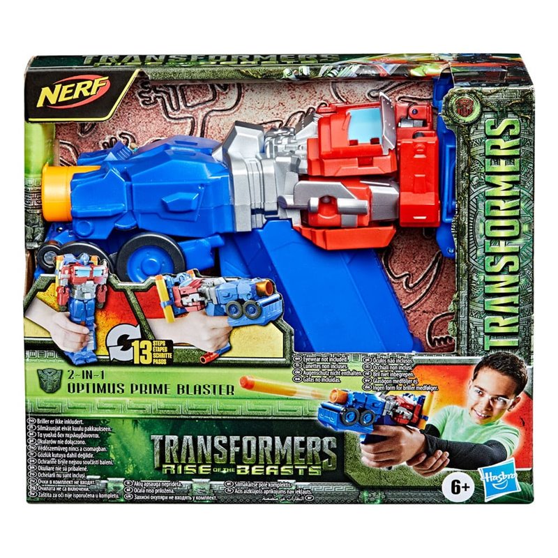 Transformers: Rise of the Beasts NERF 2-in-1 Blaster / Action Figure Optimus Prime 25 cm (przedsprzedaż)