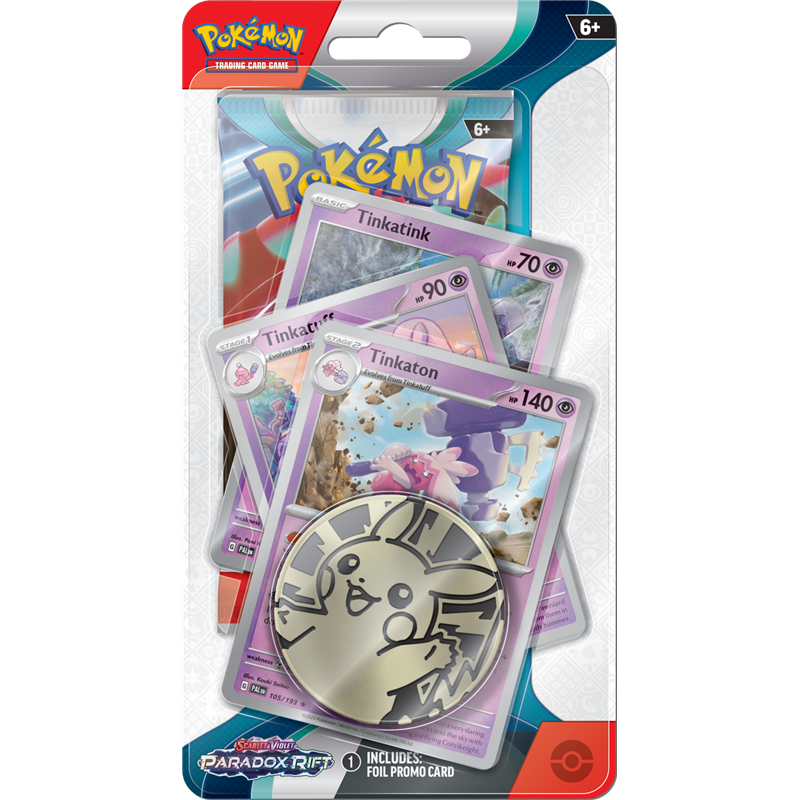 Pokemon TCG: Paradox Rift Premium Checklane Blister Tinakton (przedsprzedaż)