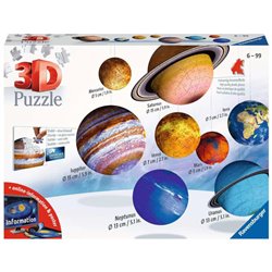 Puzzle 3D Układ Planet 522 elementy