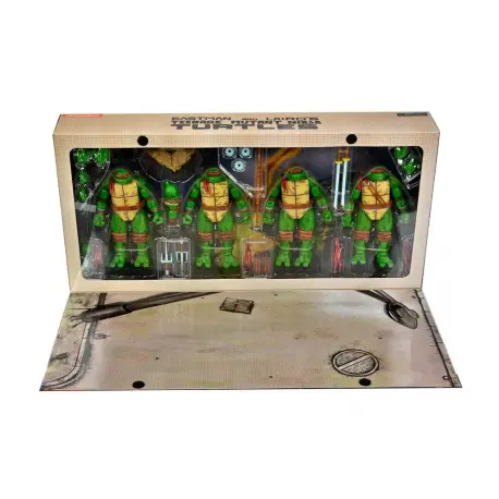 Teenage Mutant Ninja Turtles 4-Pack Leonardo, Raphael, Michelangelo, & Donatello 18 cm (przedsprzedaż)