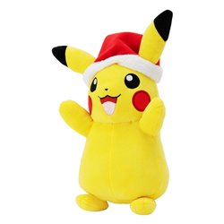 Pokemon Maskotka Winter Pikachu with Christmas Hat 20 cm (przedsprzedaż)
