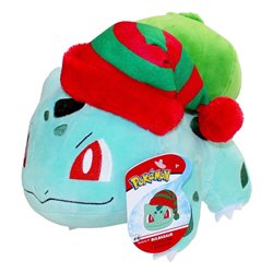 Pokemon Maskotka Winter Bulbasaur with Christmas Hat 20 cm (przedsprzedaż)