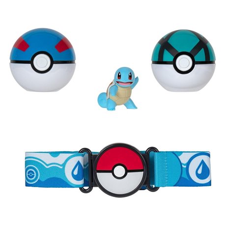 Pokemon Clip'n'Go Belt Set Squirtle & Net Ball (przedsprzedaż)