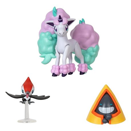 Pokemon Battle Figure Set Pikipek, Snorunt, Ponyta (przedsprzedaż)