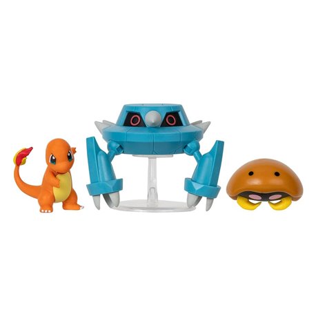 Pokemon Battle Figure Set Kabuto, Charmander, Metang (przedsprzedaż)