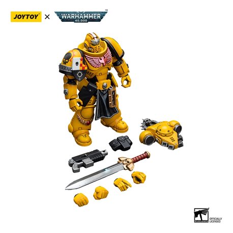 Warhammer 40k Action Figure 1/18 Imperial Fists Lieutenant with Power Sword 12 cm (przedsprzedaż)