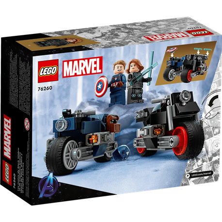 LEGO 76260 Marvel Motocykle Czarnej Wdowy i Kapitana Ameryki