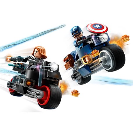 LEGO 76260 Marvel Motocykle Czarnej Wdowy i Kapitana Ameryki