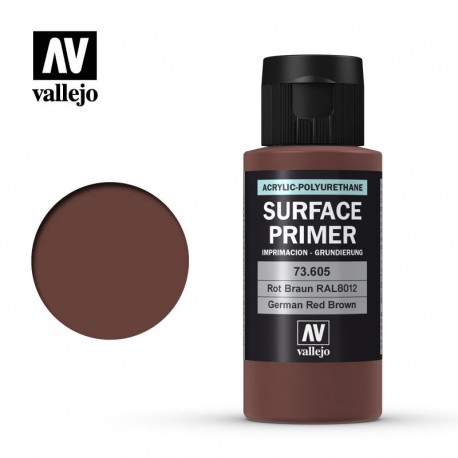 Vallejo Surface Primer 73.605 German Red Brown 60ml