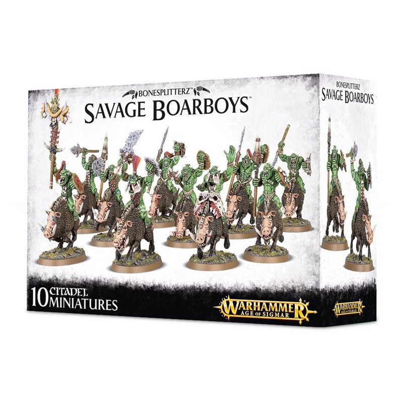 Age of Sigmar Bonesplitterz Savage Boarboys (mail order)