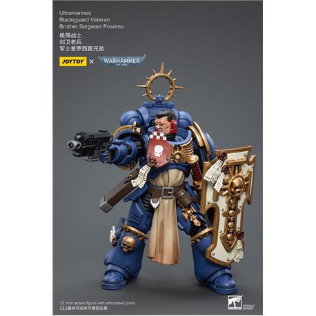 Warhammer 40k Action Figure 1/18 Ultramarines Bladeguard Veteran Brother Sergeant Proximo 12 cm (przedsprzedaż)