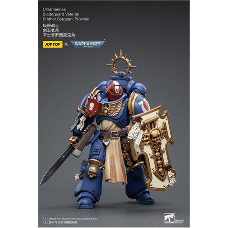 Warhammer 40k Action Figure 1/18 Ultramarines Bladeguard Veteran Brother Sergeant Proximo 12 cm (przedsprzedaż)