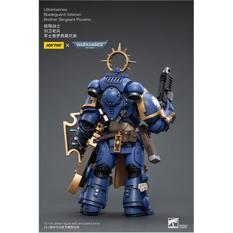 Warhammer 40k Action Figure 1/18 Ultramarines Bladeguard Veteran Brother Sergeant Proximo 12 cm (przedsprzedaż)