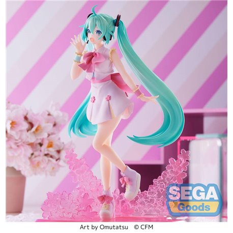 Hatsune Miku Luminasta PVC Statue Sakura Miku Omutatsu Ver. 21 cm