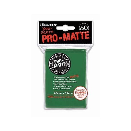 Ultra-Pro Koszulki Pro-Matte Standard 66x91 - Zielone (50szt)