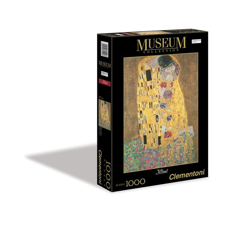 Puzzle Clementoni Museum Collection: 1000 pezzi, 50 X 69 cm, Il bacio di  Klimt • KartoClick