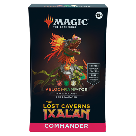 Magic The Gathering The Lost Caverns of Ixalan Commander Deck Veloci-ramp-tor (przedsprzedaż)