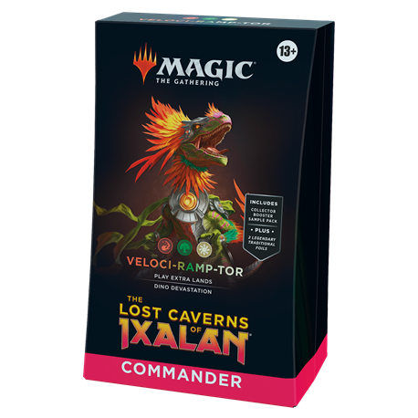 Magic The Gathering The Lost Caverns of Ixalan Commander Deck Veloci-ramp-tor (przedsprzedaż)