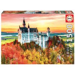 Puzzle 1500 Jesień w Neuschwanstein/Niemcy