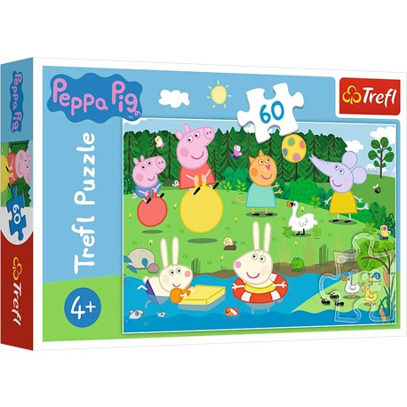 Puzzle 60 Świnka Peppa Wakacyjna zabawa