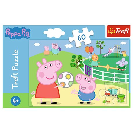 Puzzle 60 Świnka Peppa - Zabawy w gronie przyjaciół