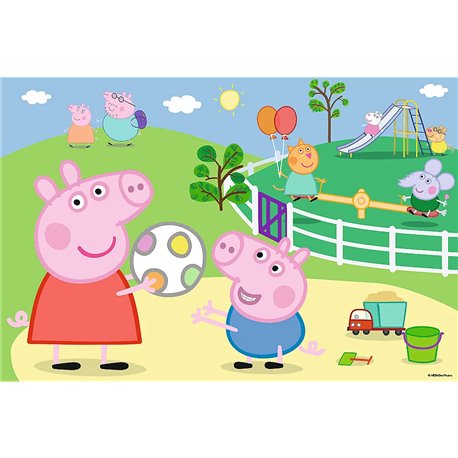 Puzzle 60 Świnka Peppa - Zabawy w gronie przyjaciół