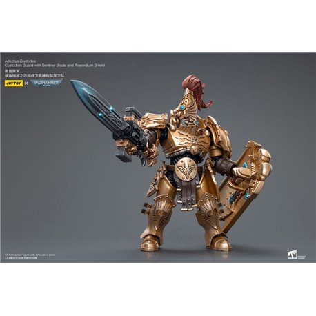 Warhammer 40k Action Figure 1/18 Adeptus Custodes Custodian Guard with Sentinel Blade and Praesidium Shield