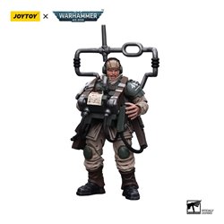 Warhammer 40k Action Figure 1/18 Astra Militarum Cadian Command Squad Veteran with Master Vox 12 cm (przedsprzedaż)