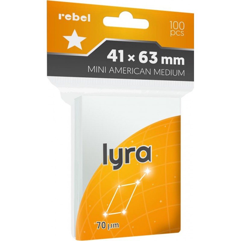 Koszulki na karty Rebel Lyra (41x63) Mini American Medium 100szt (przedsprzedaż)