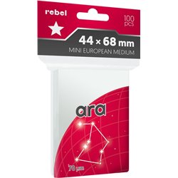 Koszulki na karty Rebel Ara (44x68) Mini European Medium 100szt (przedsprzedaż)