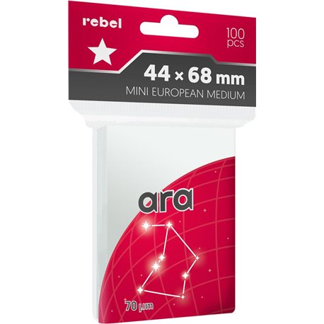 Koszulki na karty Rebel Ara (44x68) Mini European Medium 100szt (przedsprzedaż)