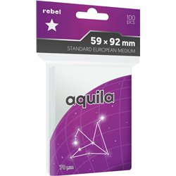 Koszulki na karty Rebel Aquila (59x92) Standard European Medium 100szt (przedsprzedaż)